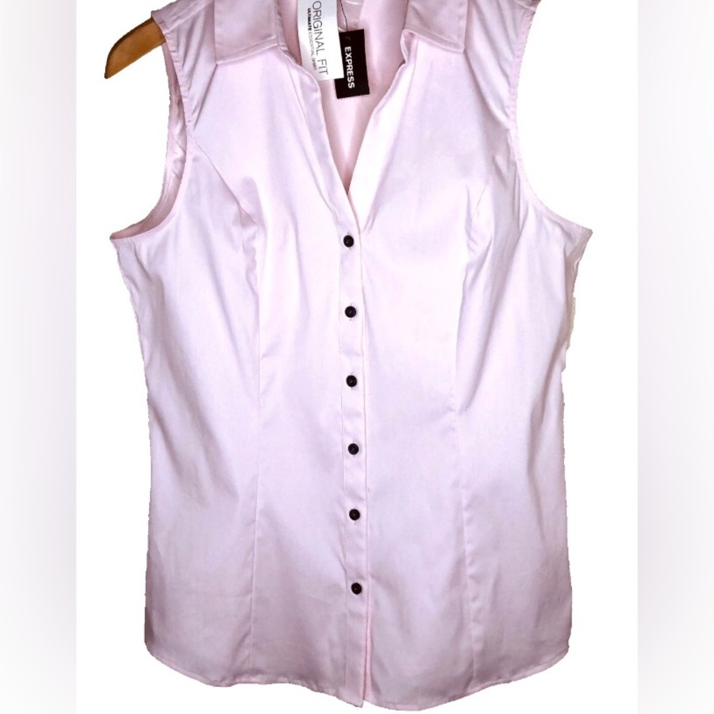 EXPRESS Pink Too Size Medium Ultimate Essential Original Fir Cotton Sleeveless